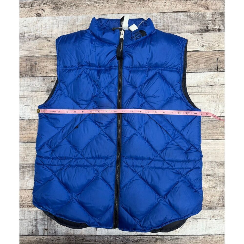 Vintage The North Face 700 Fill Goose Down Puffer Vest Blue Outdoor Retro Unisex - Picture 3 of 11
